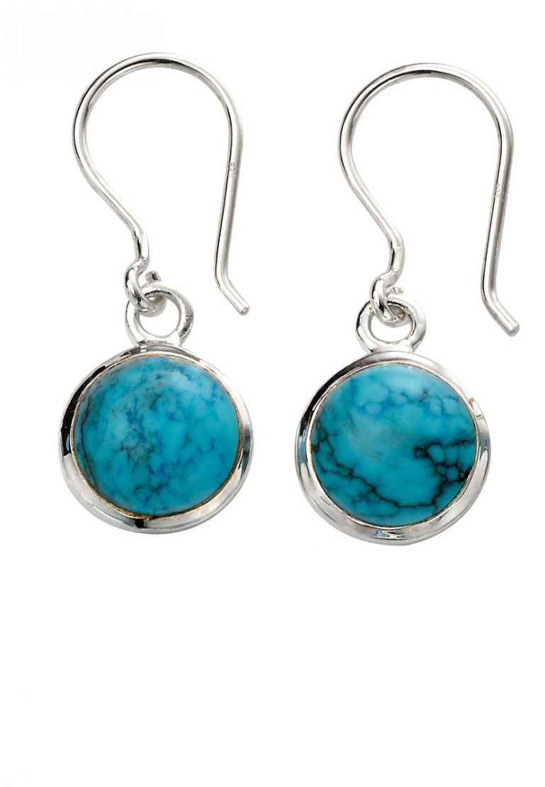 Silver Magnesite Drop Earrings - John Ross Jewellers