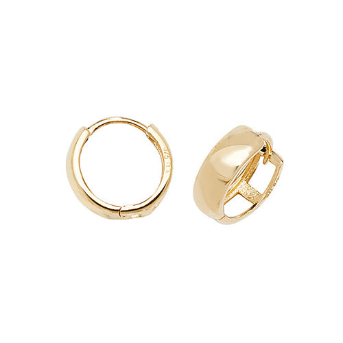 9ct Gold Classic Huggie Hoop Earrings - John Ross Jewellers