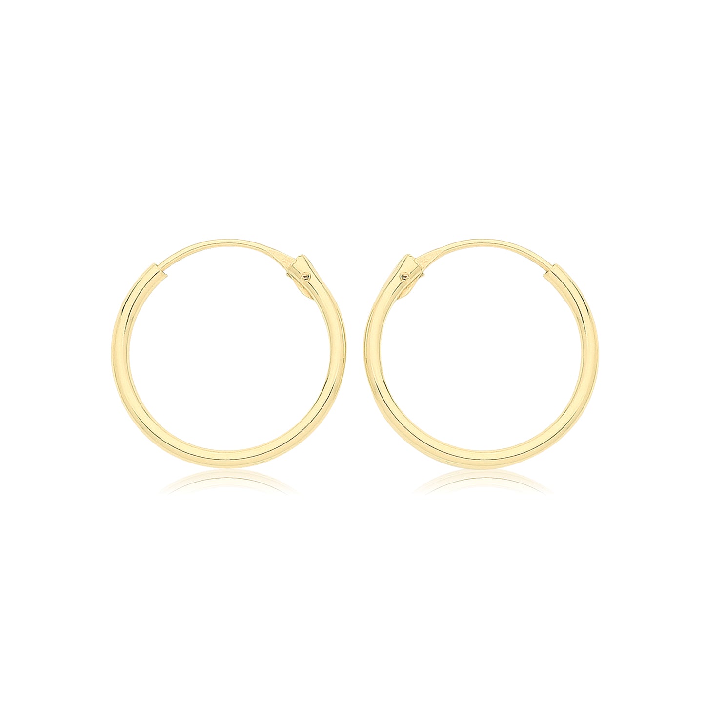 9ct Gold 10mm Sleeper Earrings - John Ross Jewellers