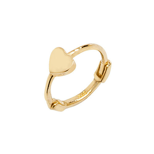 Ear Candy 9ct Gold Heart Cartilage Hoop - John Ross Jewellers