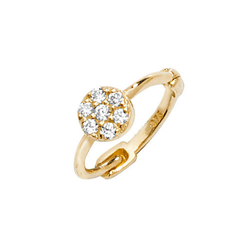 Ear Candy 9ct Gold CZ Cartilage Hoop - John Ross Jewellers