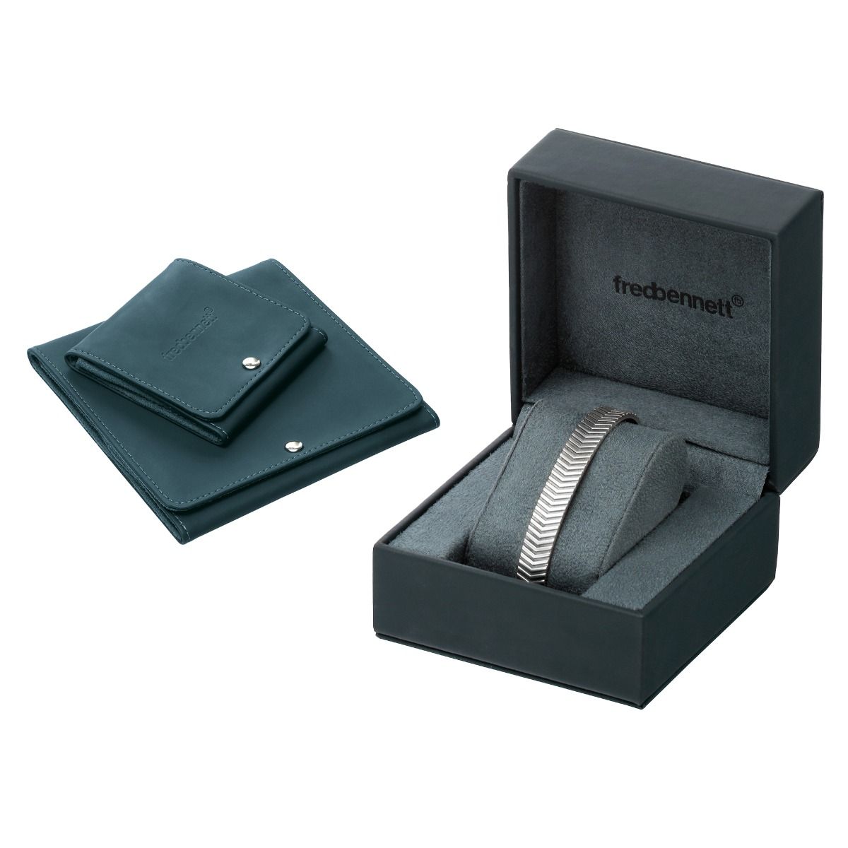 FRED BENNETT Braided Steel Wristband - John Ross Jewellers