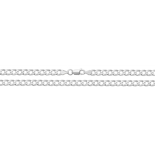 Silver Diamond Cut Close Curb Link Chain - John Ross Jewellers