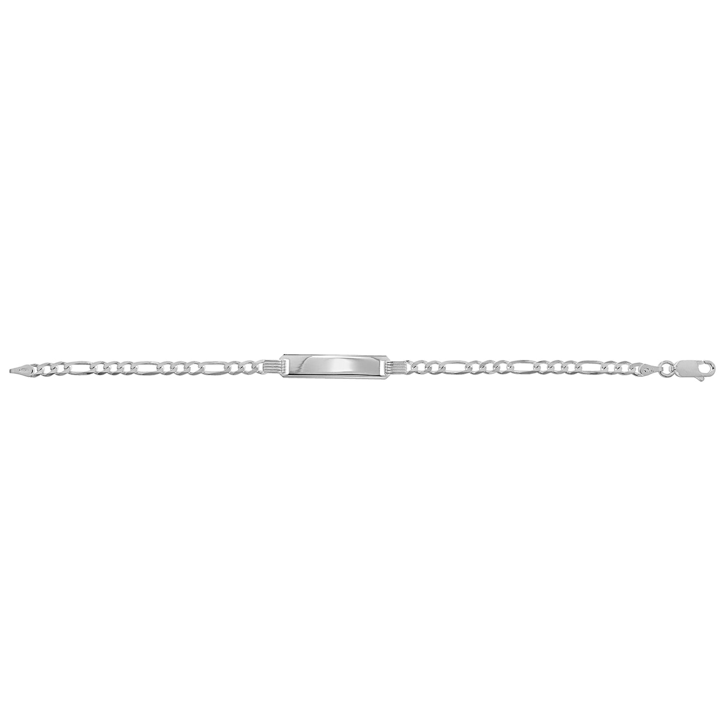 Silver Child's 1+3 Figaro Identity Bracelet - John Ross Jewellers