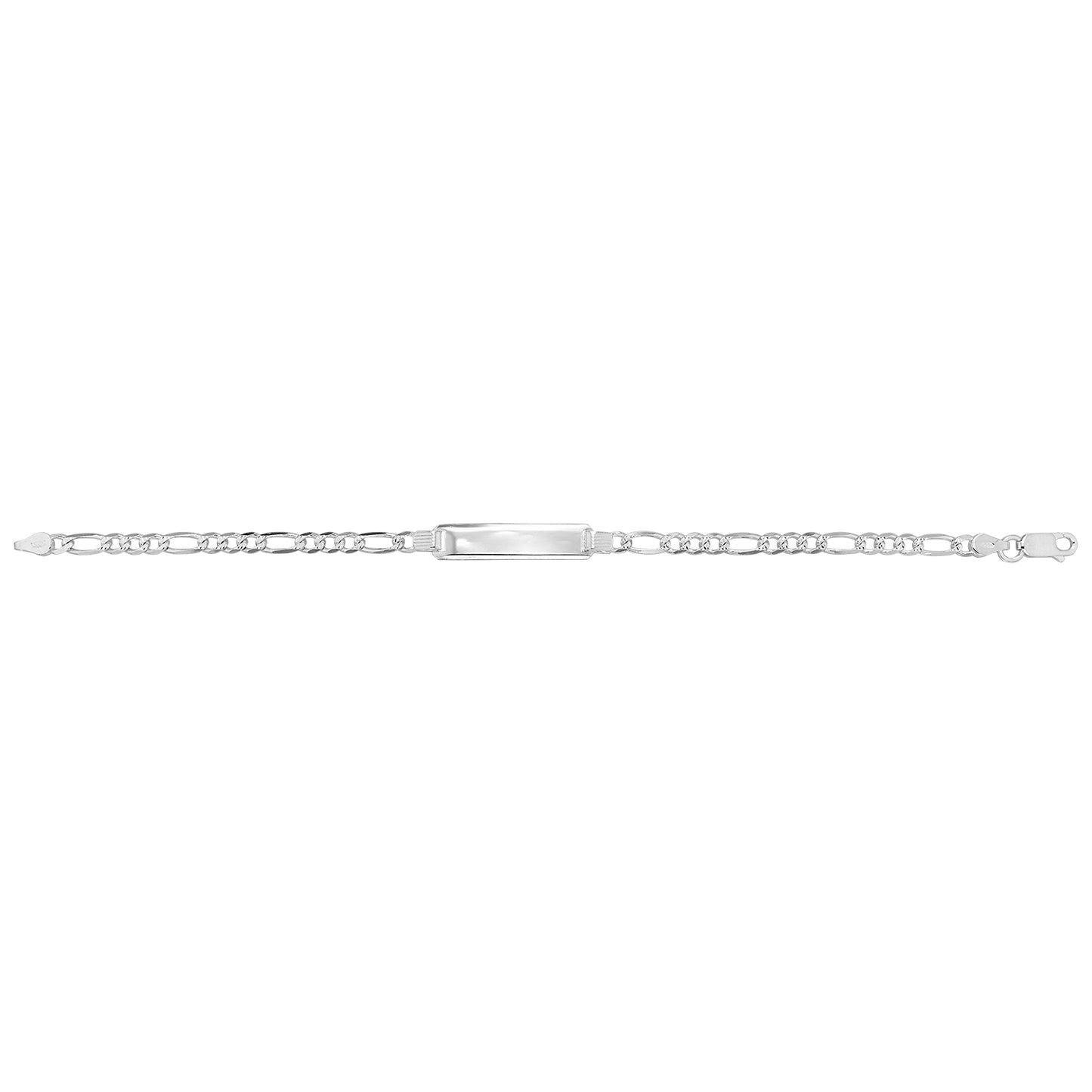 Silver 3+1 Figaro Identity Bracelet - John Ross Jewellers