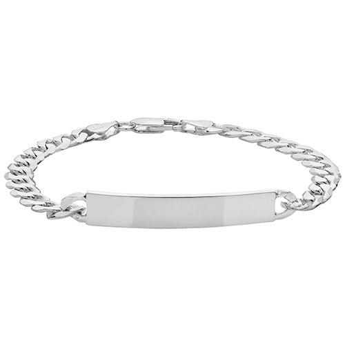 Silver Identity Bracelet - 8.5" - John Ross Jewellers