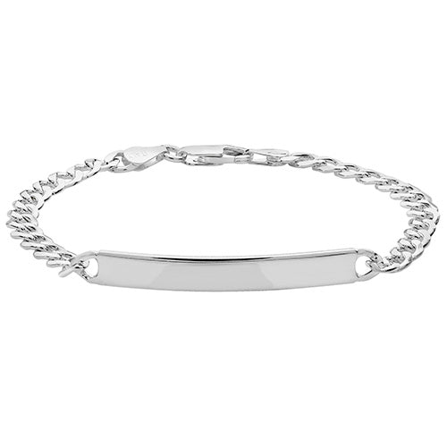 Silver Identity Bracelet - 8.5" - John Ross Jewellers