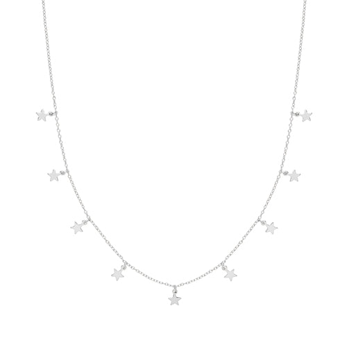 Silver Star Charms Necklace - John Ross Jewellers