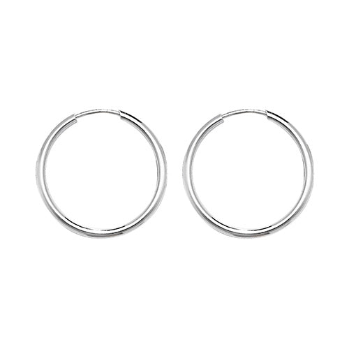 Silver 18mm Sleeper Earrings - John Ross Jewellers