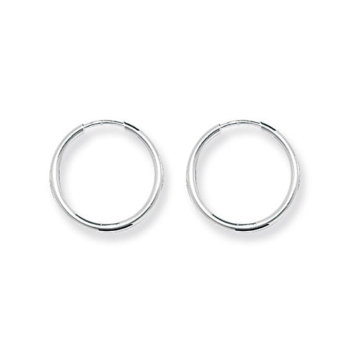 Silver 16mm Sleeper Earrings - John Ross Jewellers