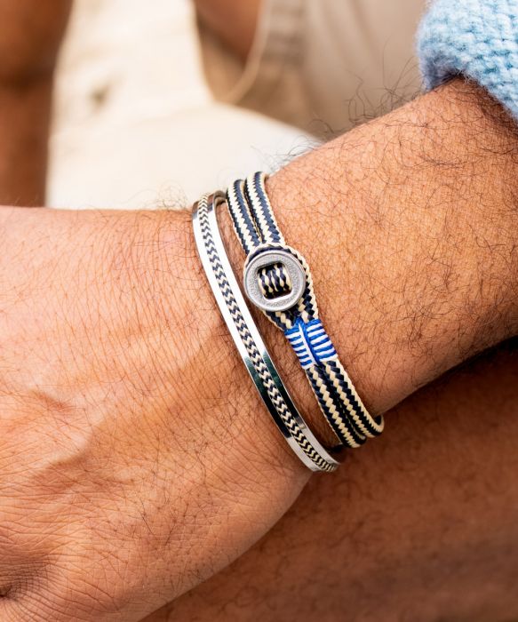 PIG & HEN Don Dino Navy - Sand | Silver - John Ross Jewellers