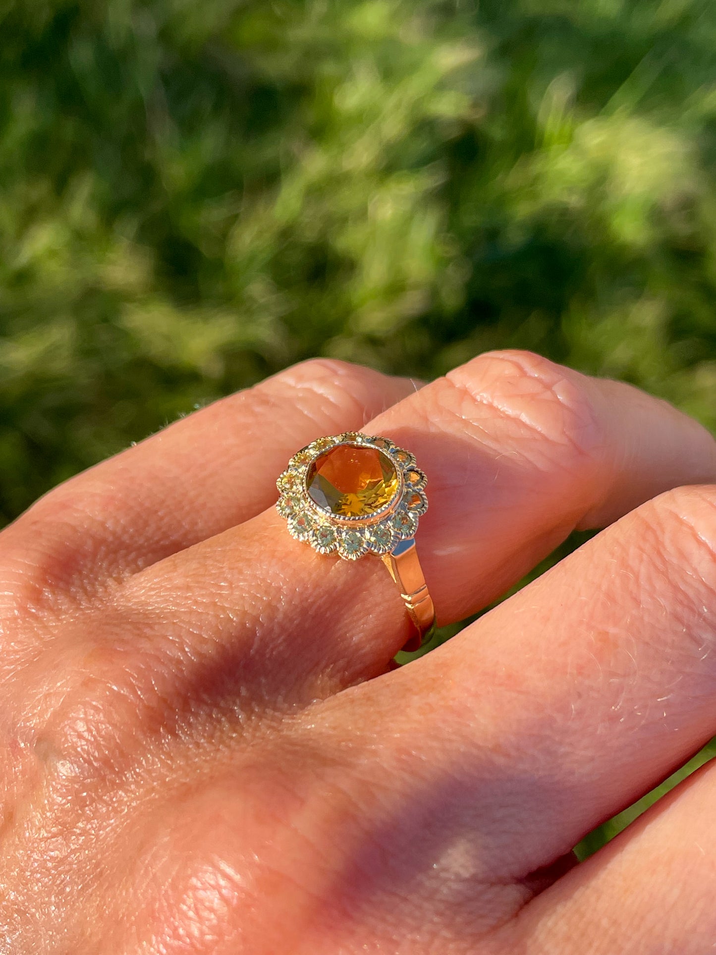 9ct Gold Citrine & Yellow Sapphire Ring - John Ross Jewellers