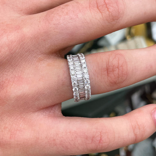 18ct White Gold Diamond Eternity Ring 2.02ct - John Ross Jewellers