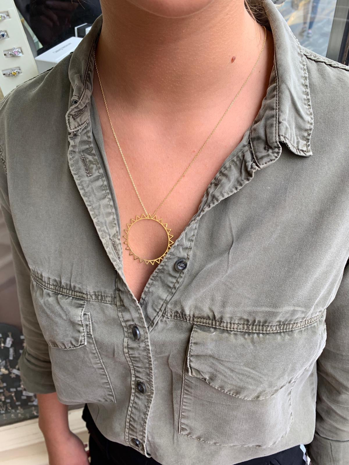 SUNSHINE Large Sun Necklace - John Ross Jewellers