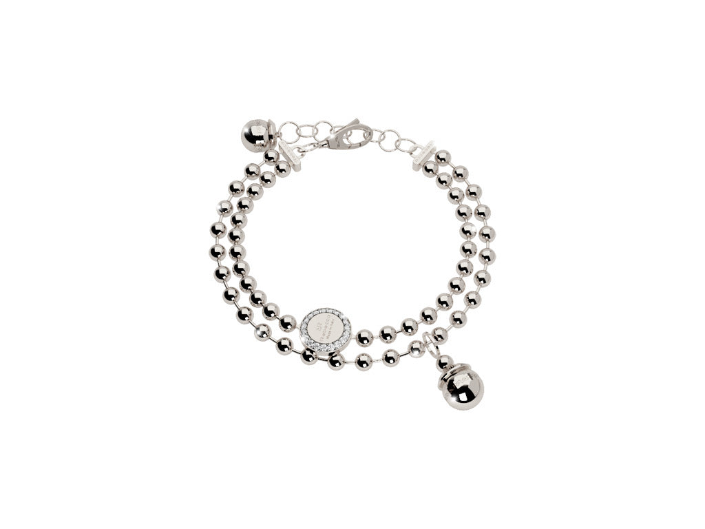 REBECCA Boulevard Two Row Bracelet - Silver - John Ross Jewellers