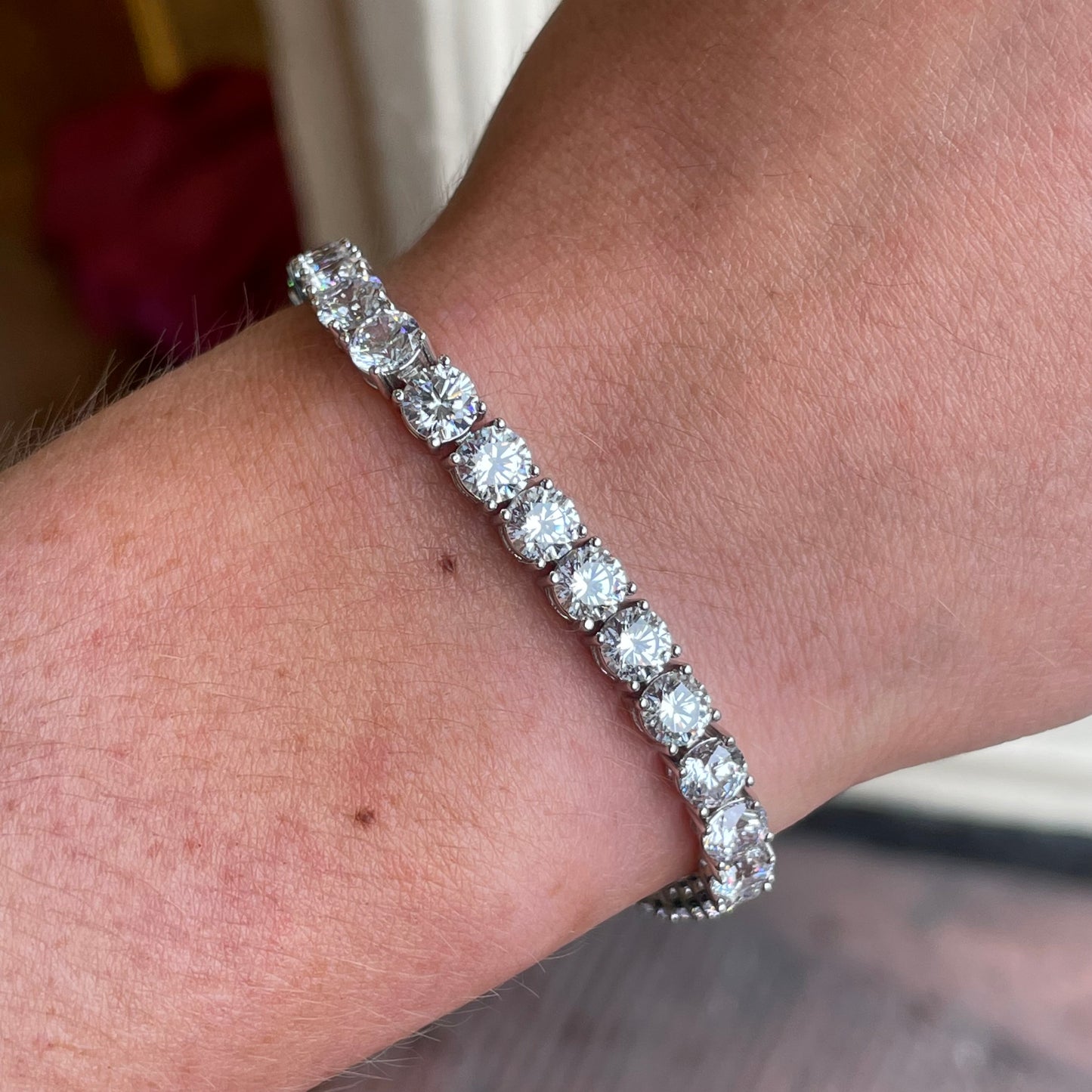Silver Claw Set CZ Tennis Bracelet | 5mm CZs - John Ross Jewellers