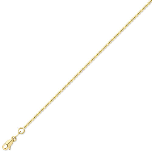 9ct Gold 18" Square Trace Chain - John Ross Jewellers