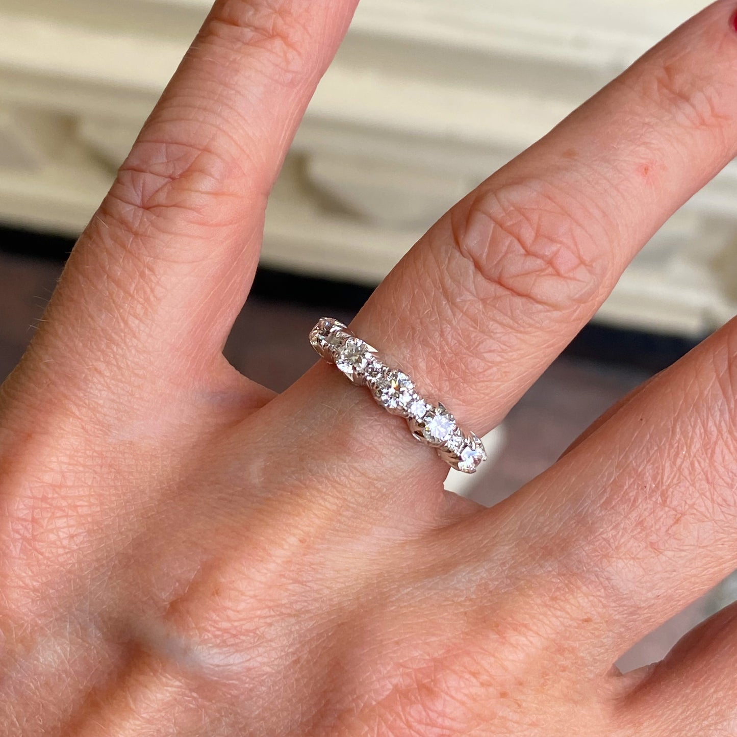 9ct White Gold Diamond Eternity Ring | 1.00ct - John Ross Jewellers