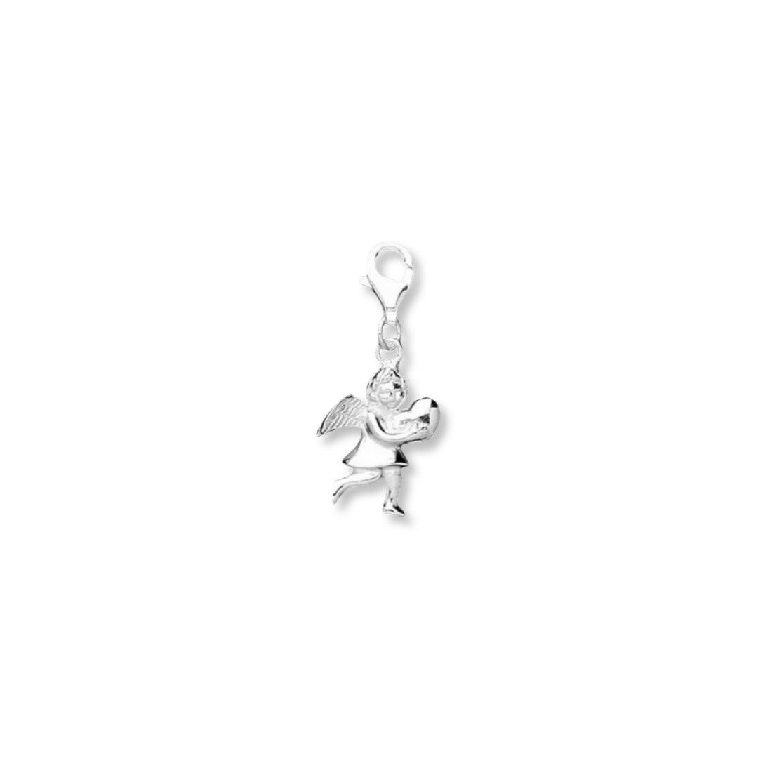 Silver Cherub/Guardian Angel Charm - John Ross Jewellers