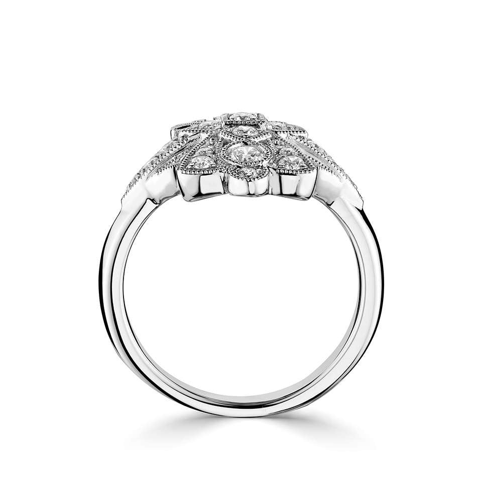 Platinum 0.53ct Diamond Ring - John Ross Jewellers