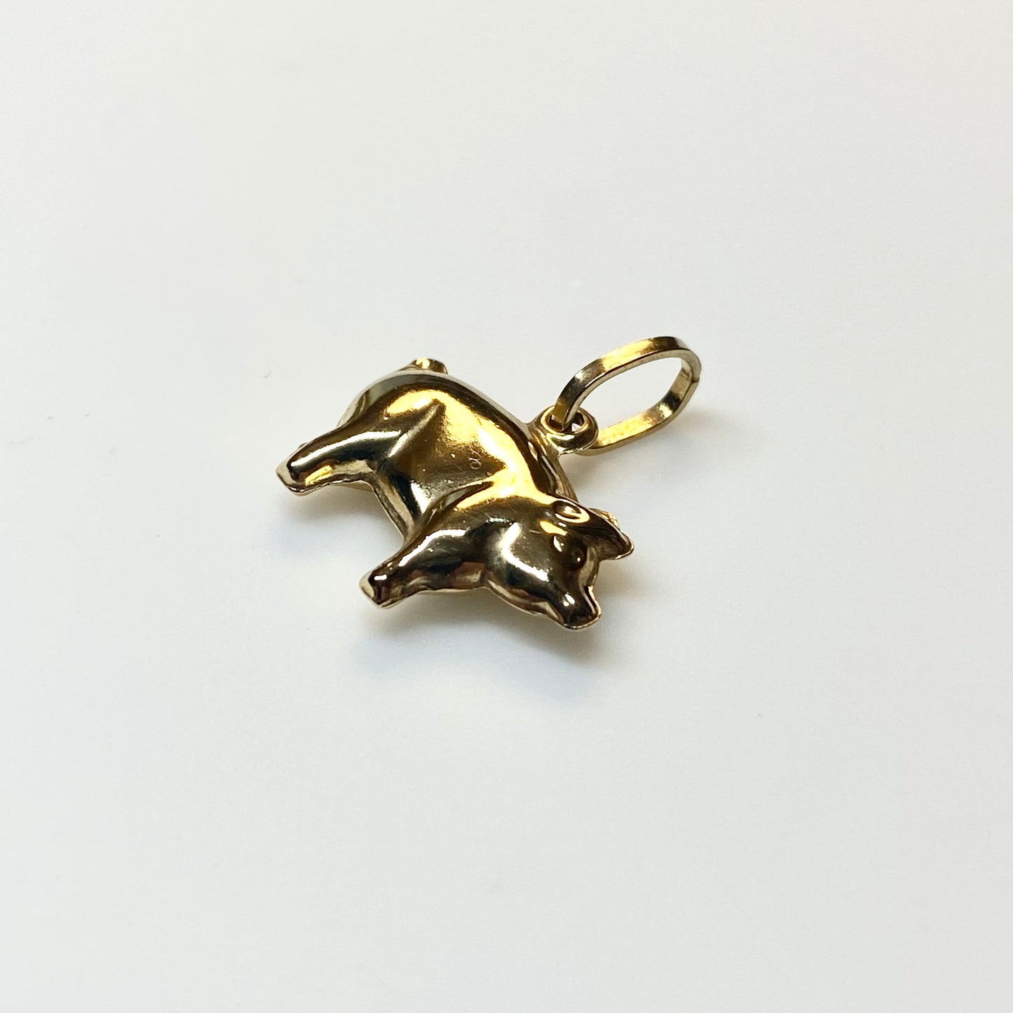 9ct Gold Pig Charm - John Ross Jewellers