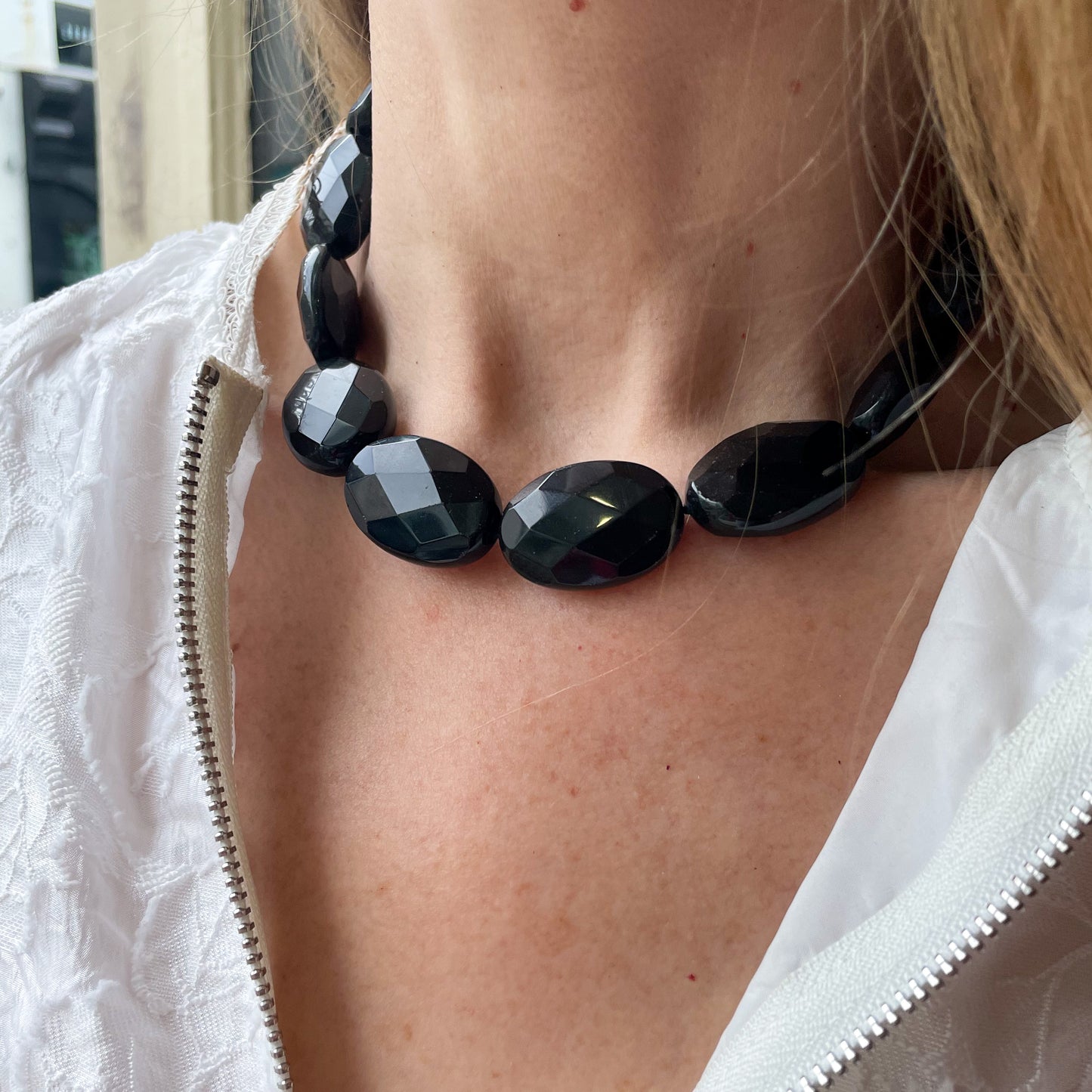 Jet Chunky Necklace - John Ross Jewellers