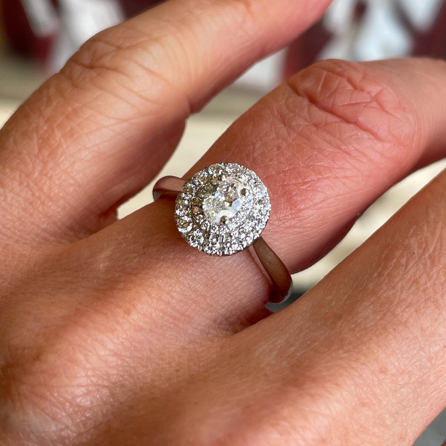 Platinum Mari Engagement Ring | 0.67ct - John Ross Jewellers