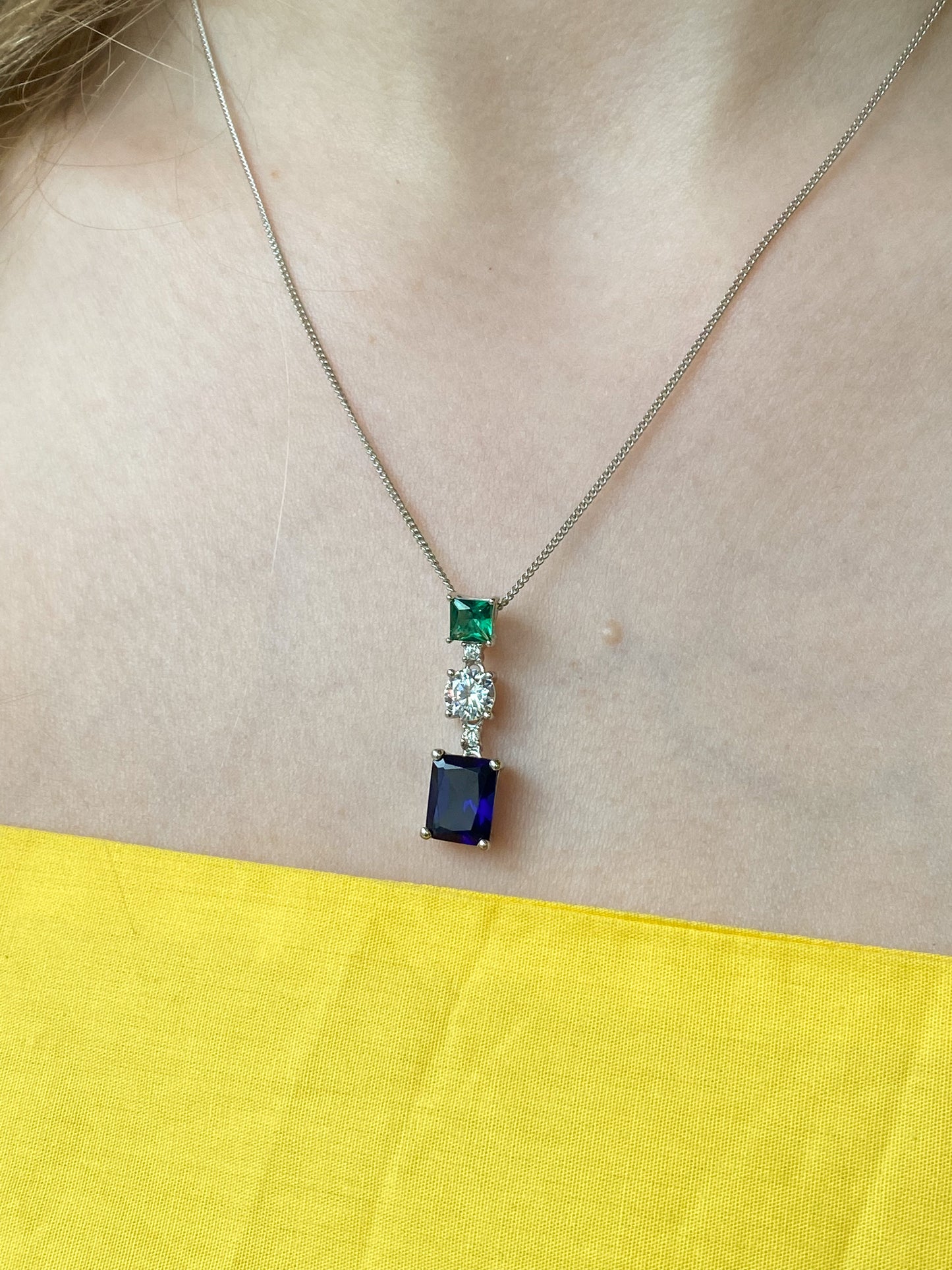 Silver Peacock Deco Necklace - John Ross Jewellers