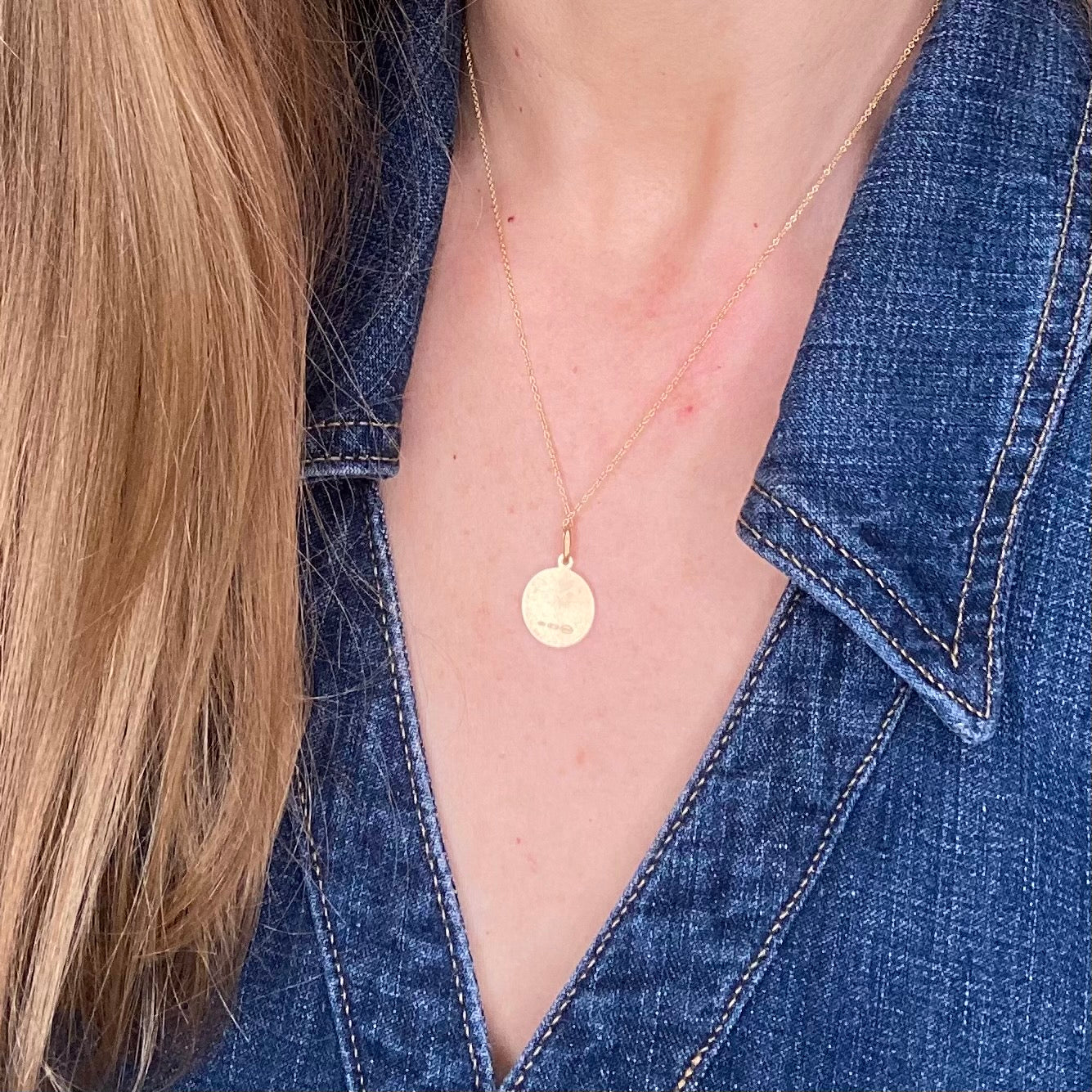 9ct Gold St Christopher Medal Necklace - Medium - John Ross Jewellers