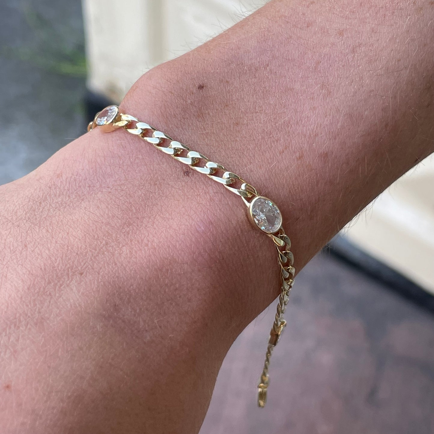 9ct Gold CZ Bracelet - John Ross Jewellers