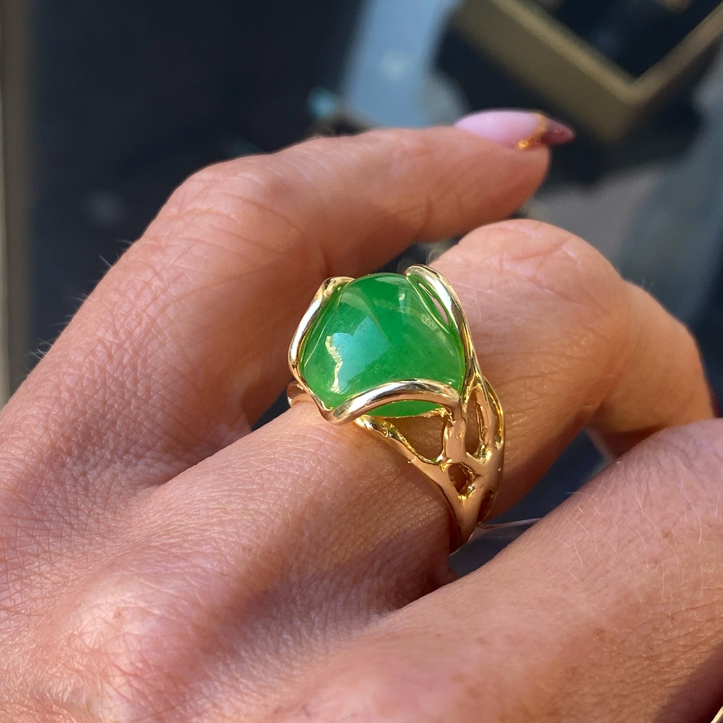 Green Jade Ring - John Ross Jewellers