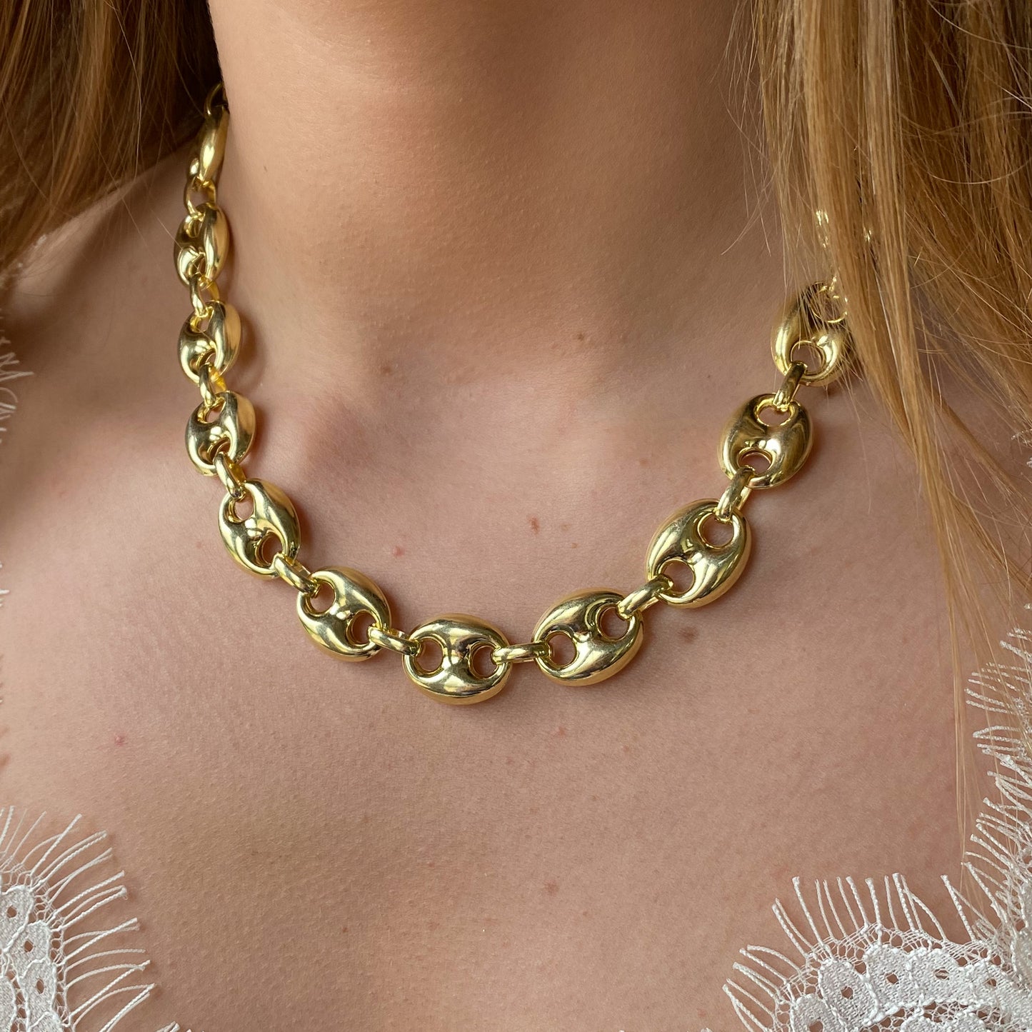 Sunshine Chunky Mariner Necklace - John Ross Jewellers