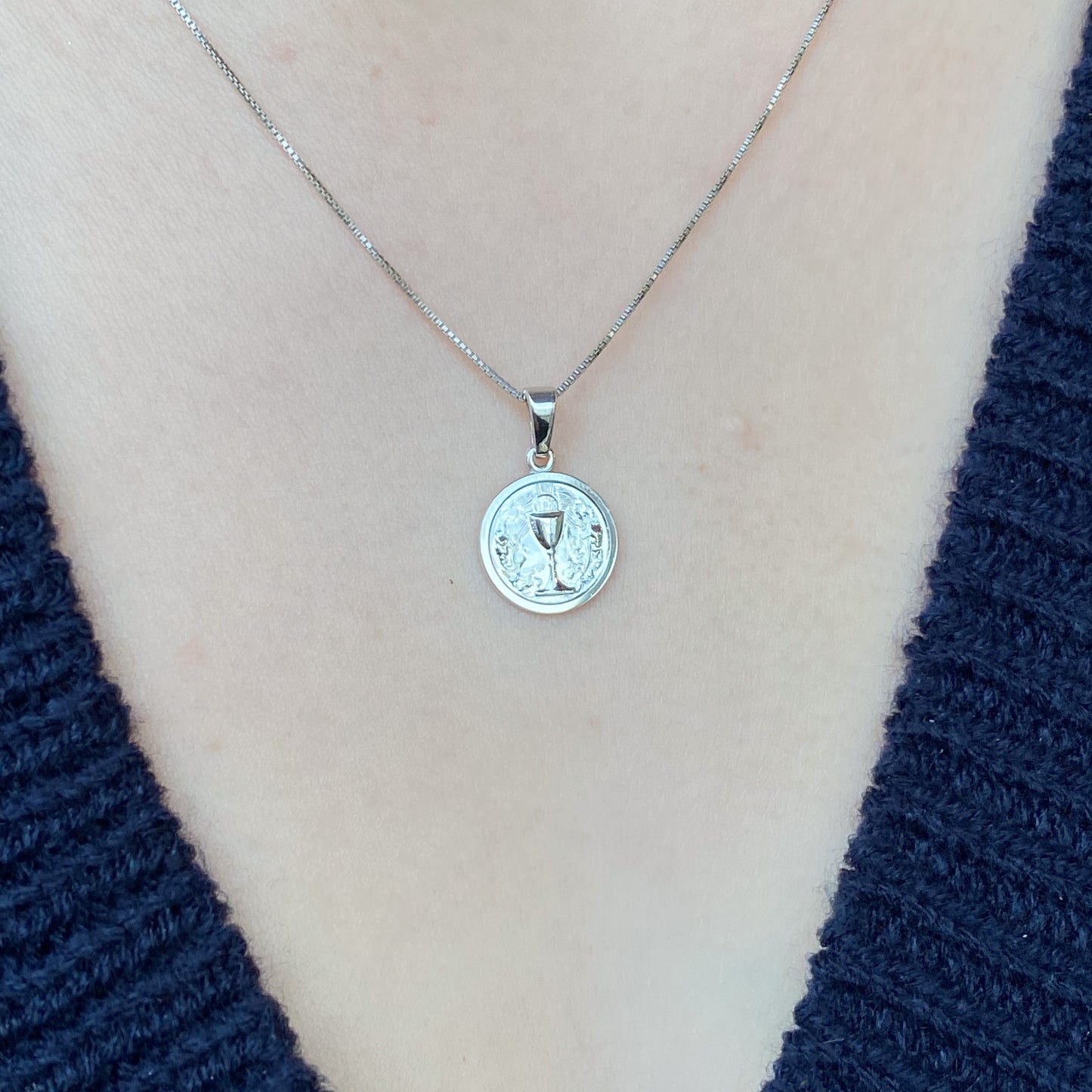 Silver Communion Chalice Necklace - John Ross Jewellers