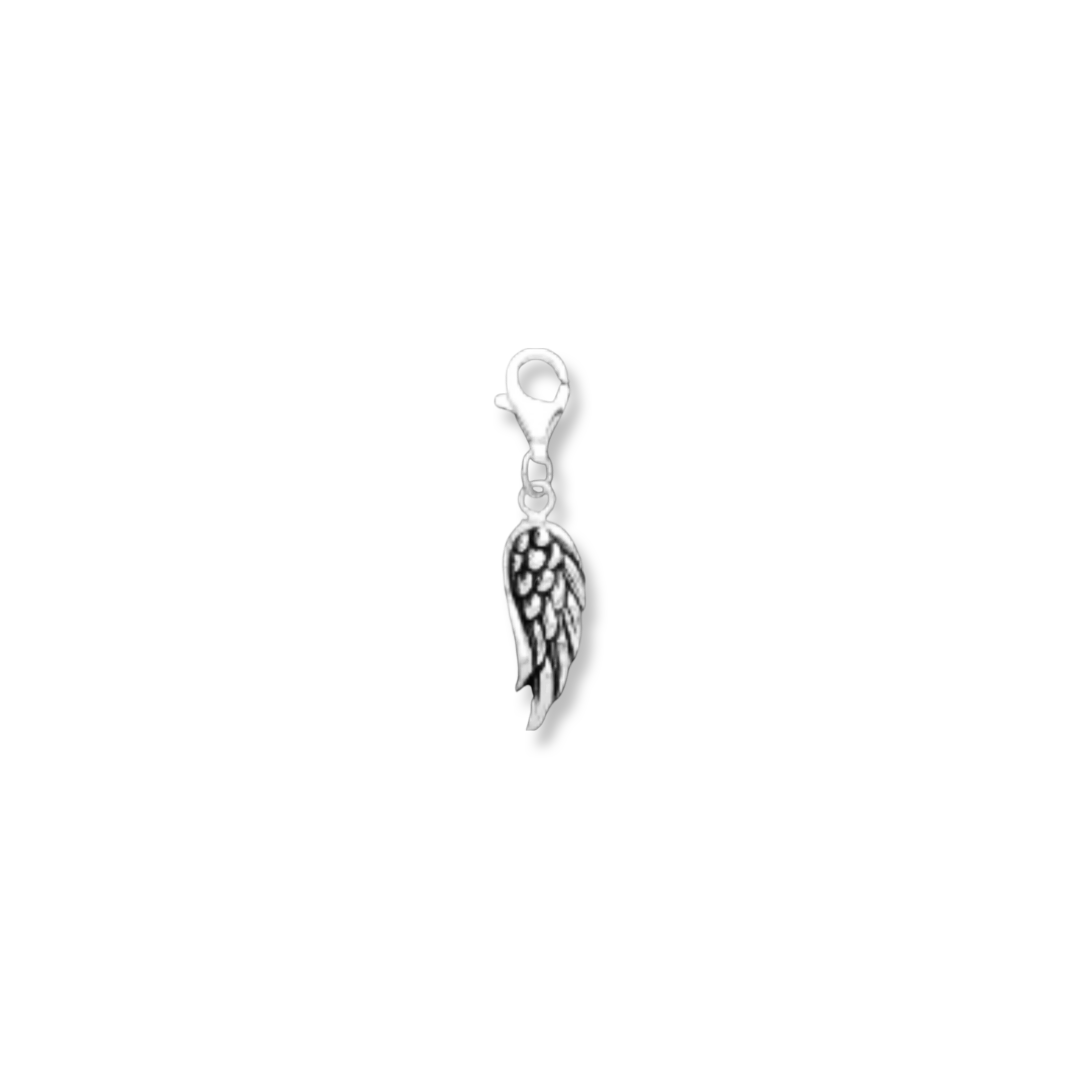Silver Angel Wing Charm - John Ross Jewellers