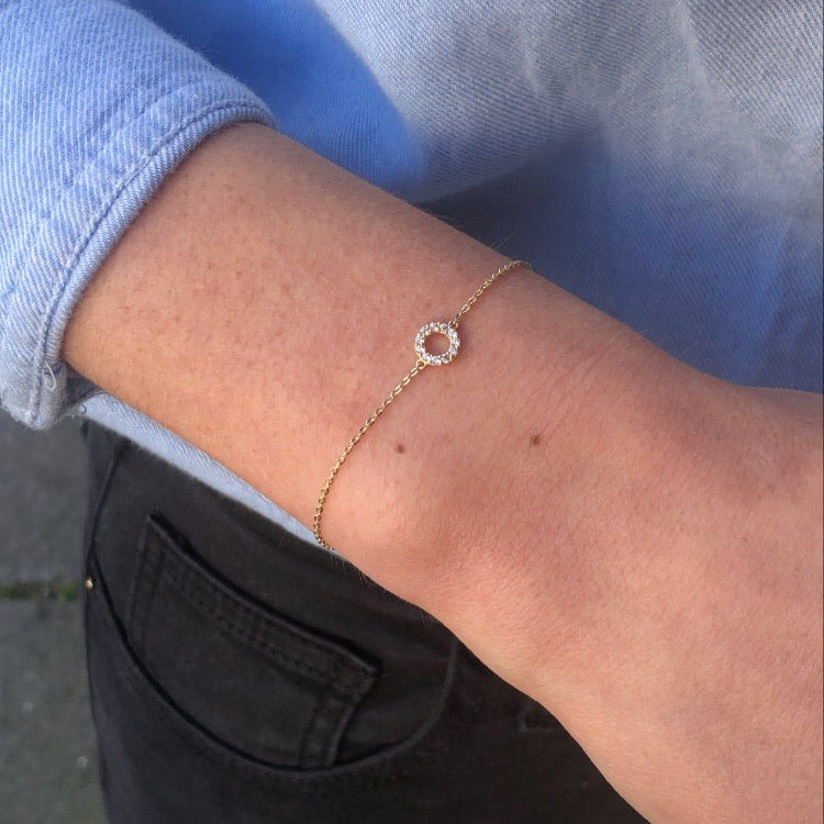 9ct Gold CZ Eternity Bracelet - John Ross Jewellers