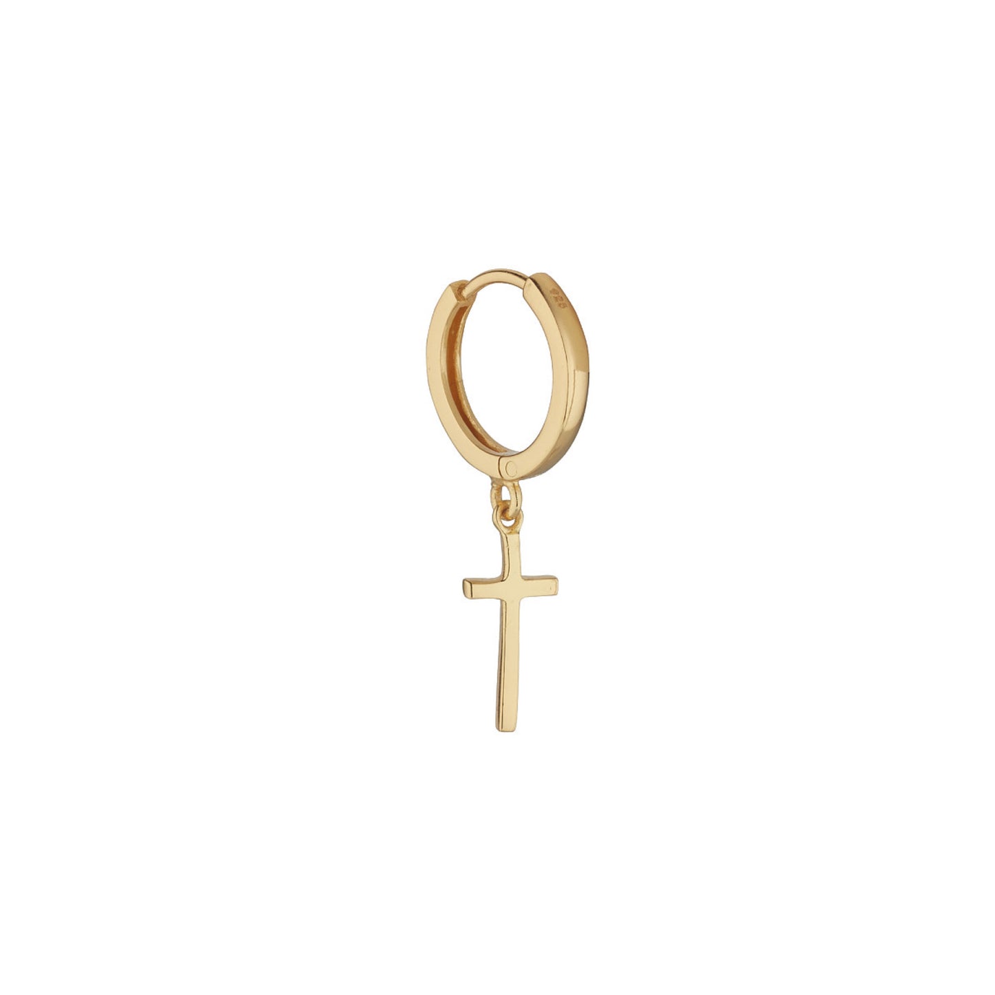 Ear Candy GP Cross Huggie Earring - John Ross Jewellers