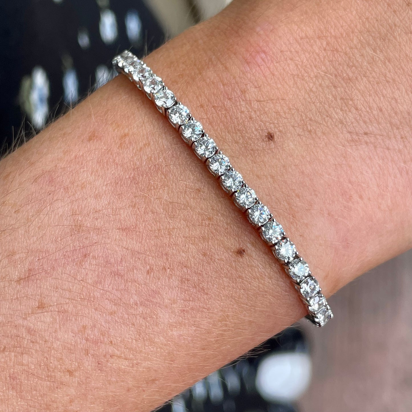 Silver CZ Claw Set Tennis Bracelet - John Ross Jewellers
