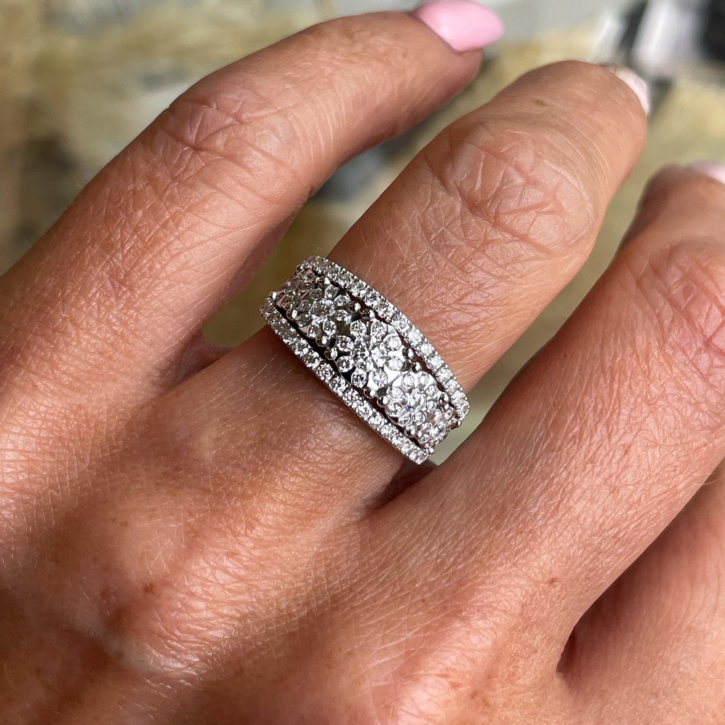 18ct White Gold Diamond Eternity Ring | 0.92ct - John Ross Jewellers