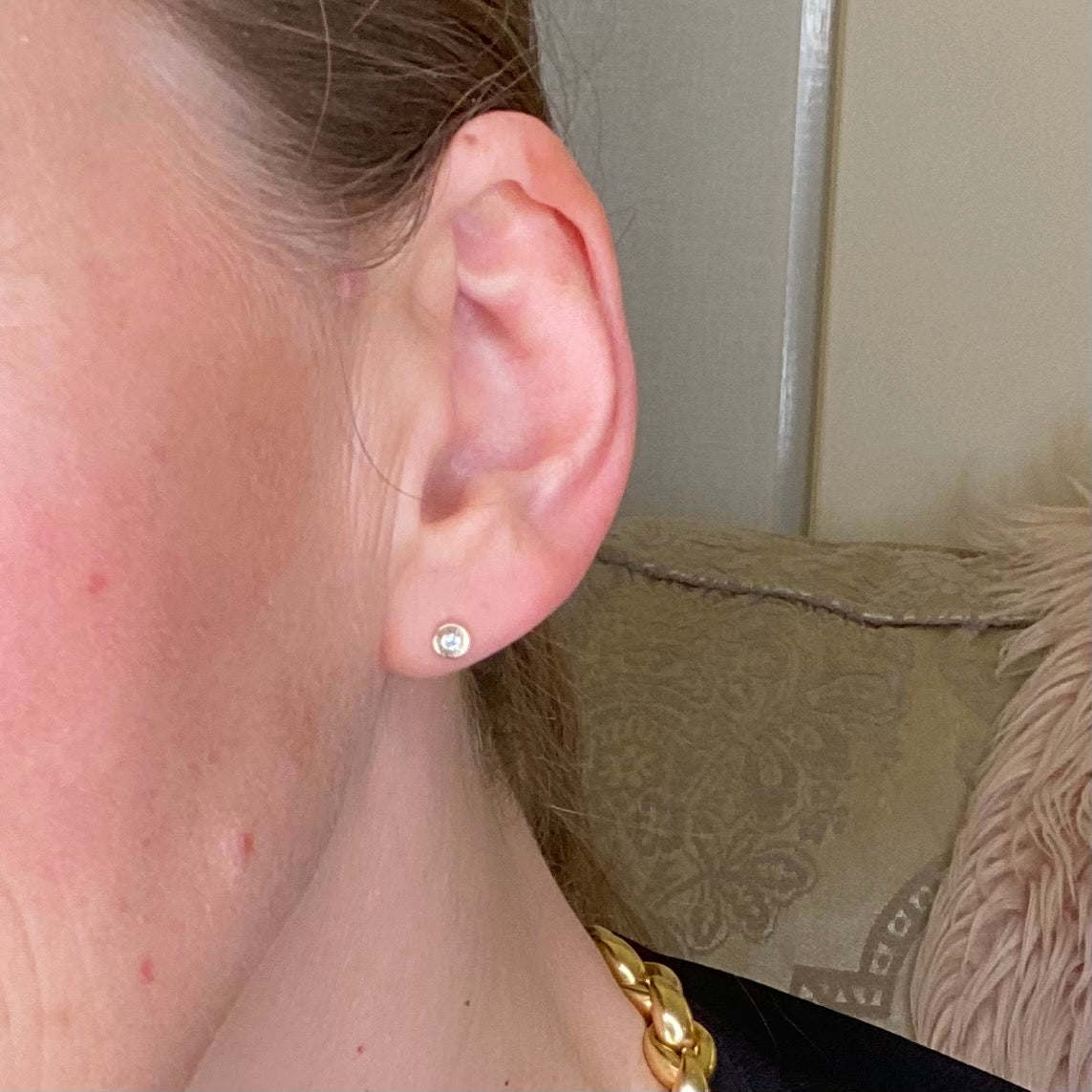 9ct Gold Cubic Zirconia Stud Earrings - John Ross Jewellers