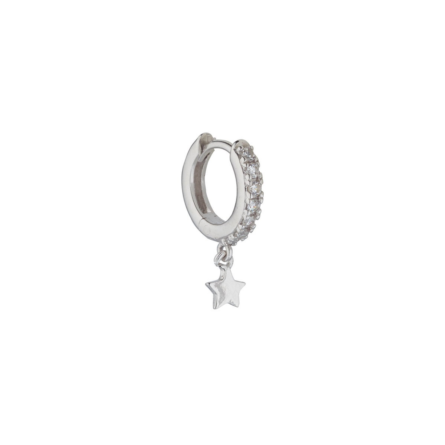 Ear Candy Star CZ Huggie Earring - John Ross Jewellers
