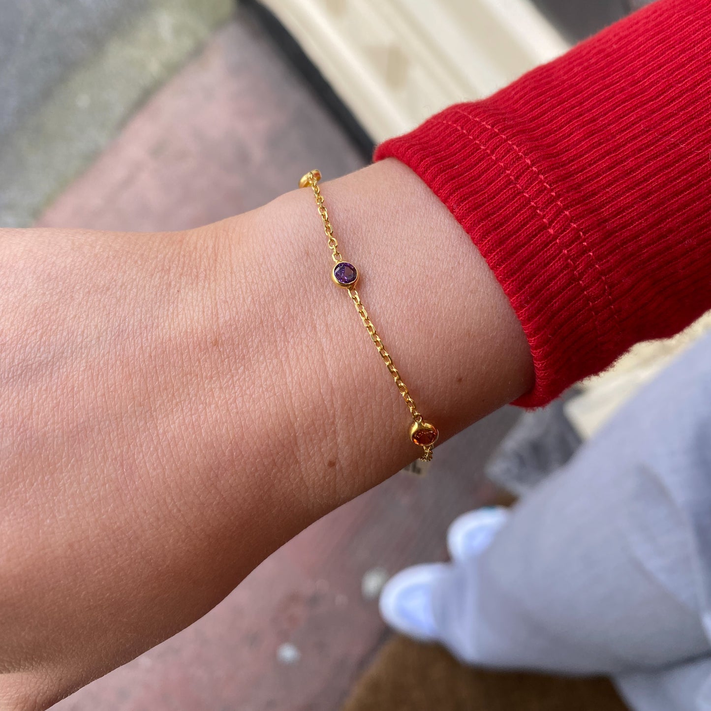 Sunshine Rainbow CZ By The Yard Bracelet - John Ross Jewellers