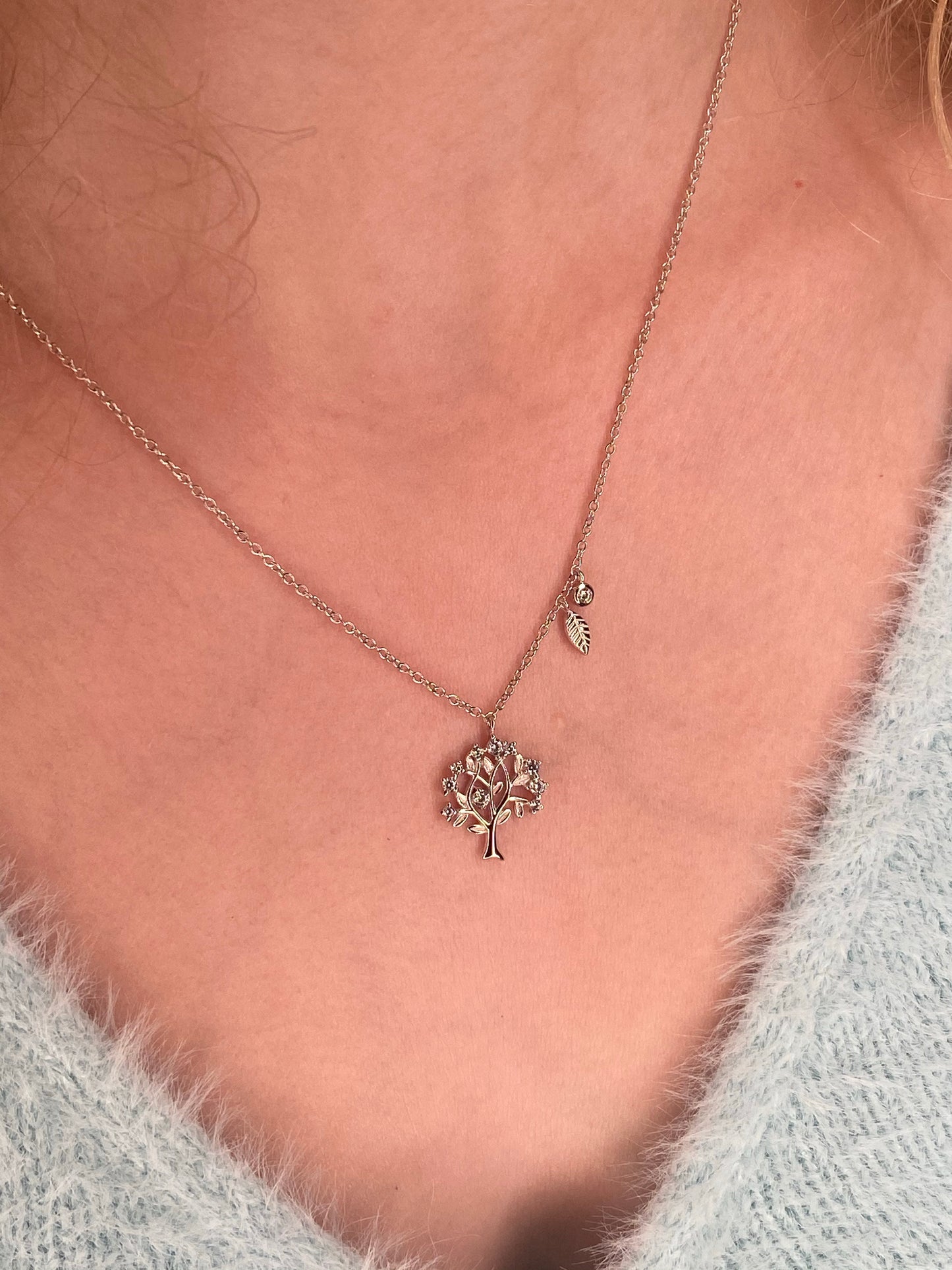 Silver CZ Tree Of Life Necklace - John Ross Jewellers