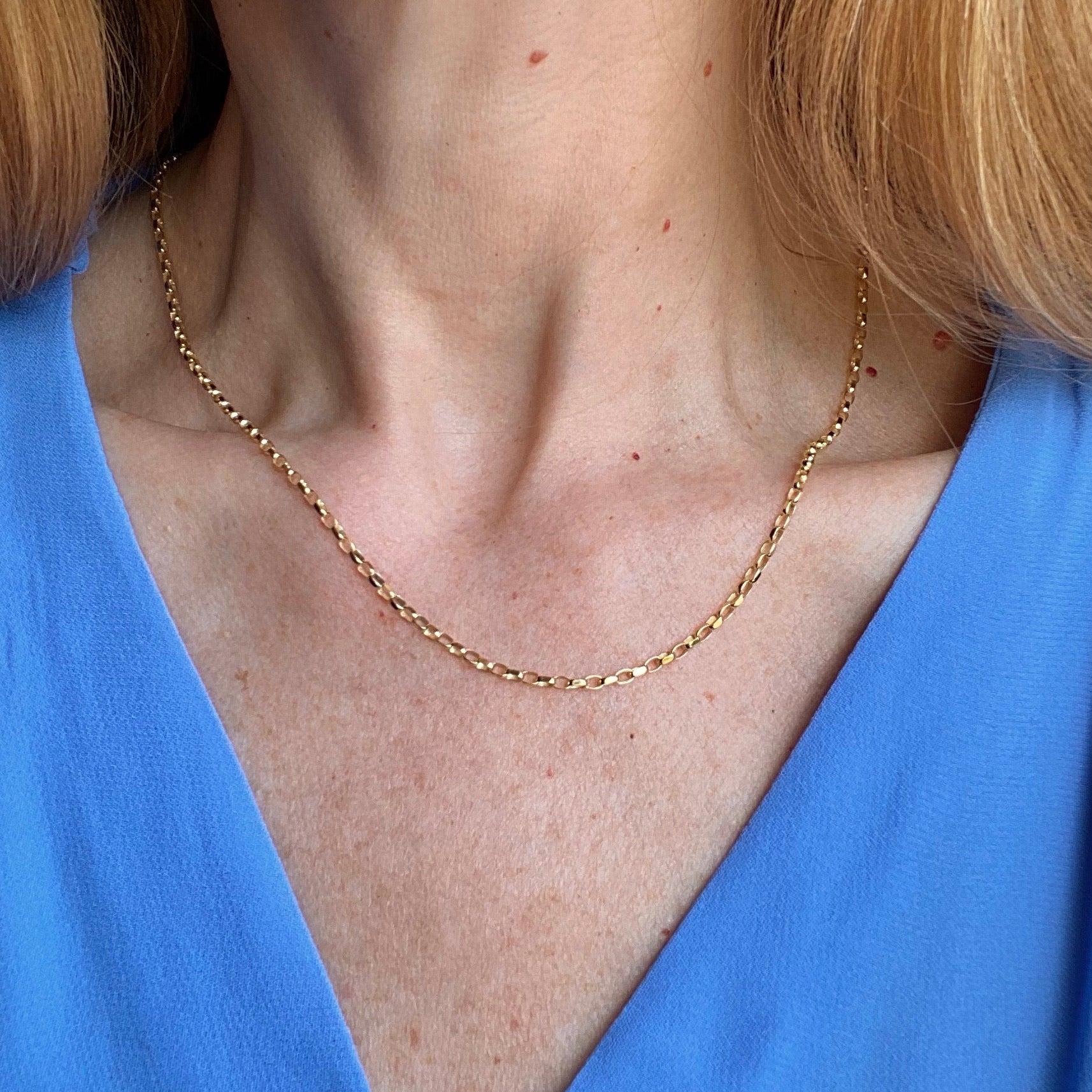 9ct Gold Diamond Cut Belcher Chain