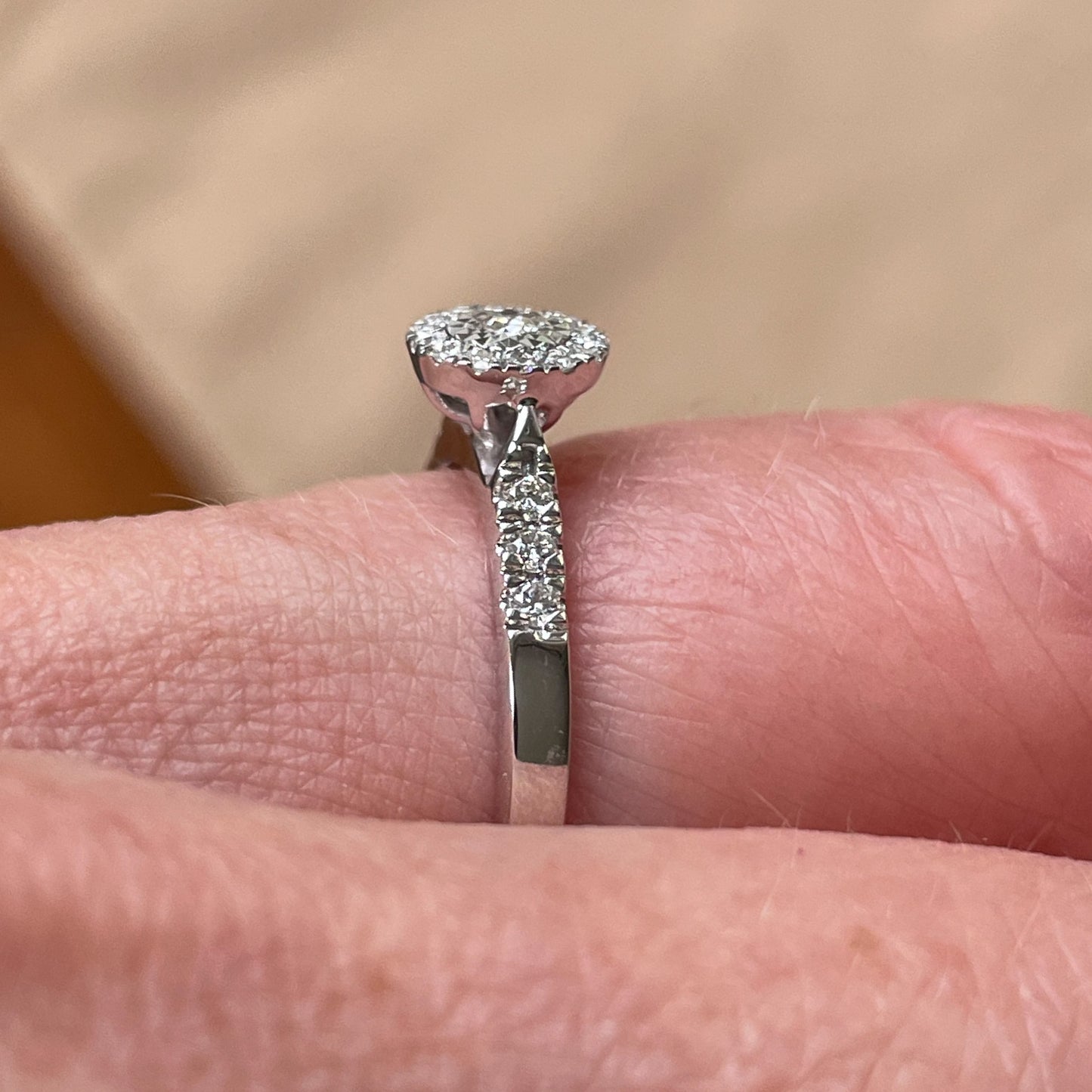 9ct White Gold Diamond Engagement Ring 0.20ct - John Ross Jewellers