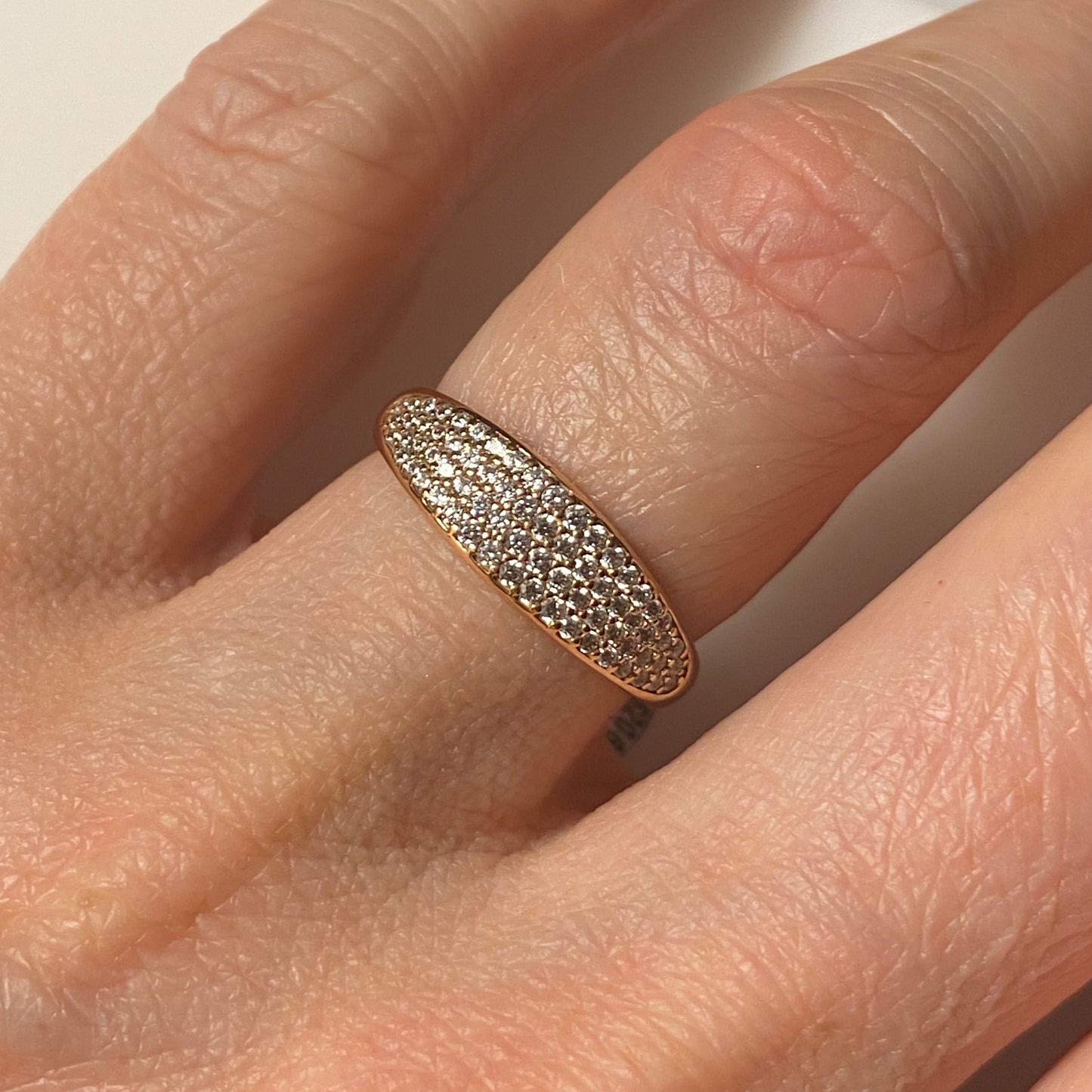 9ct Rose Gold CZ Ring - John Ross Jewellers