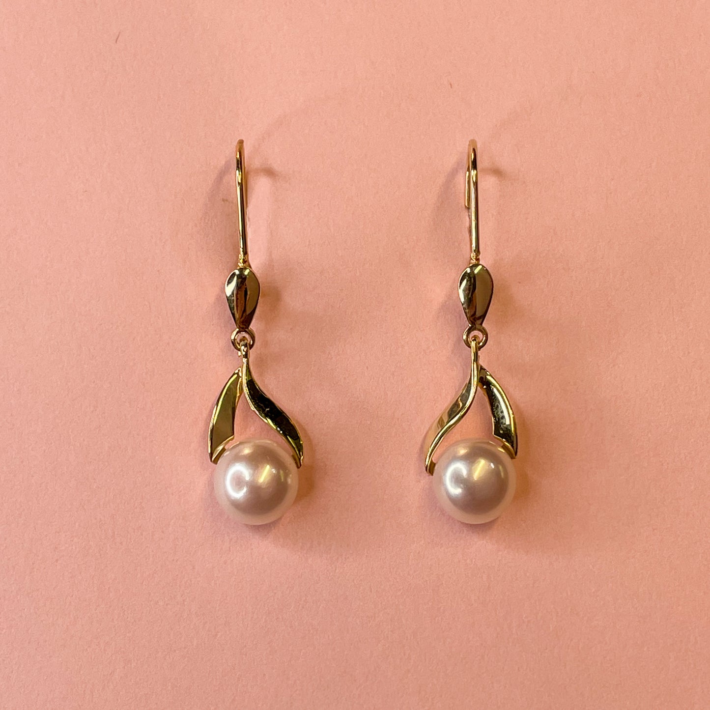 9ct Gold Freshwater Pearl Drop Earrings - John Ross Jewellers