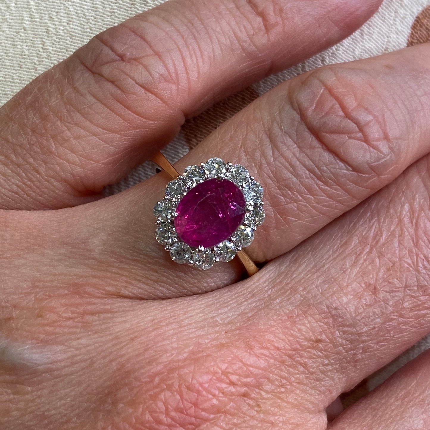 18ct Gold Ruby & Diamond Ring - John Ross Jewellers