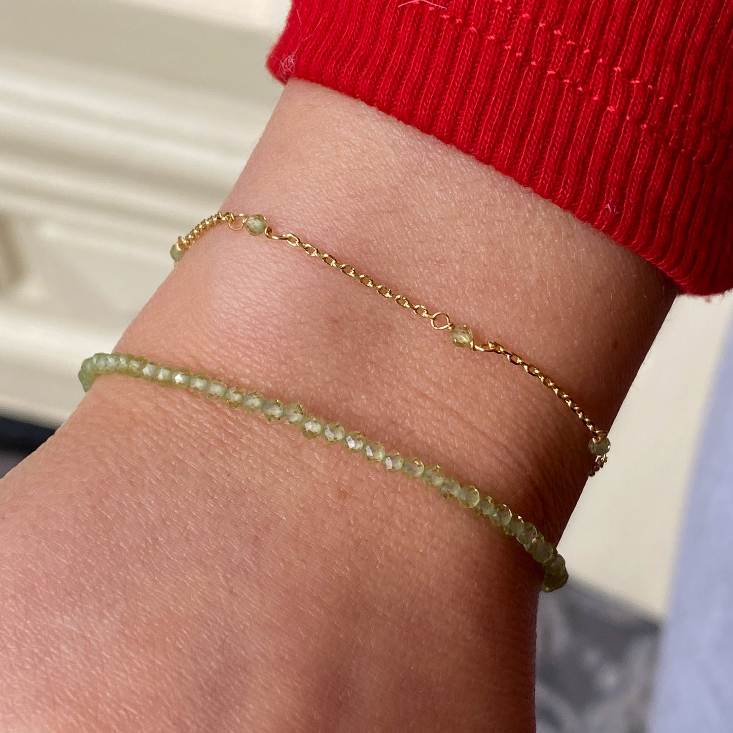 Peridot Drawstring Bracelet - John Ross Jewellers