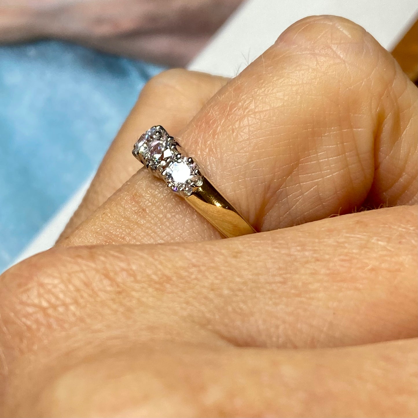 9ct Gold CZ Five Stone Eternity Ring - John Ross Jewellers