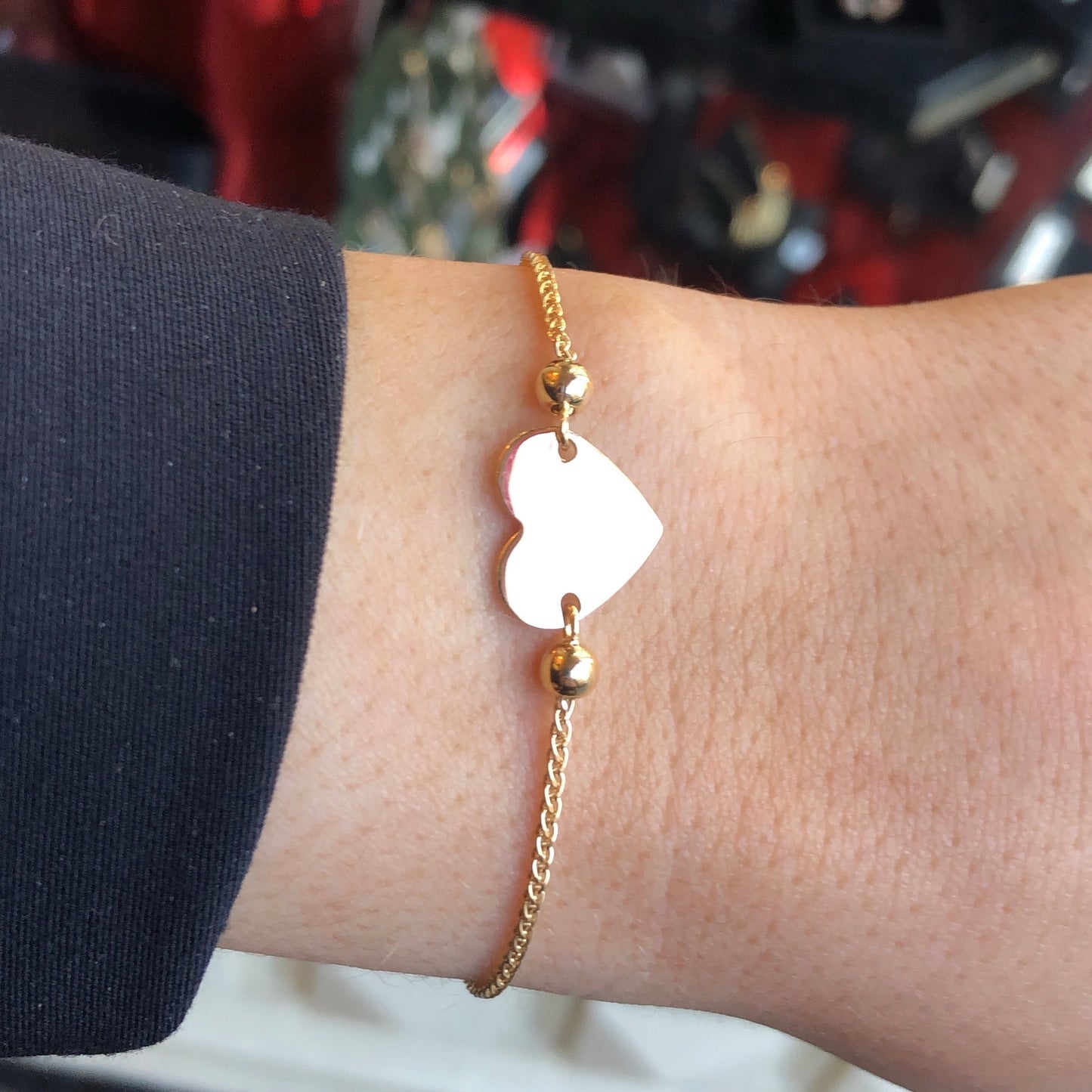 Sunshine Identity Bracelet - Gold Heart - John Ross Jewellers